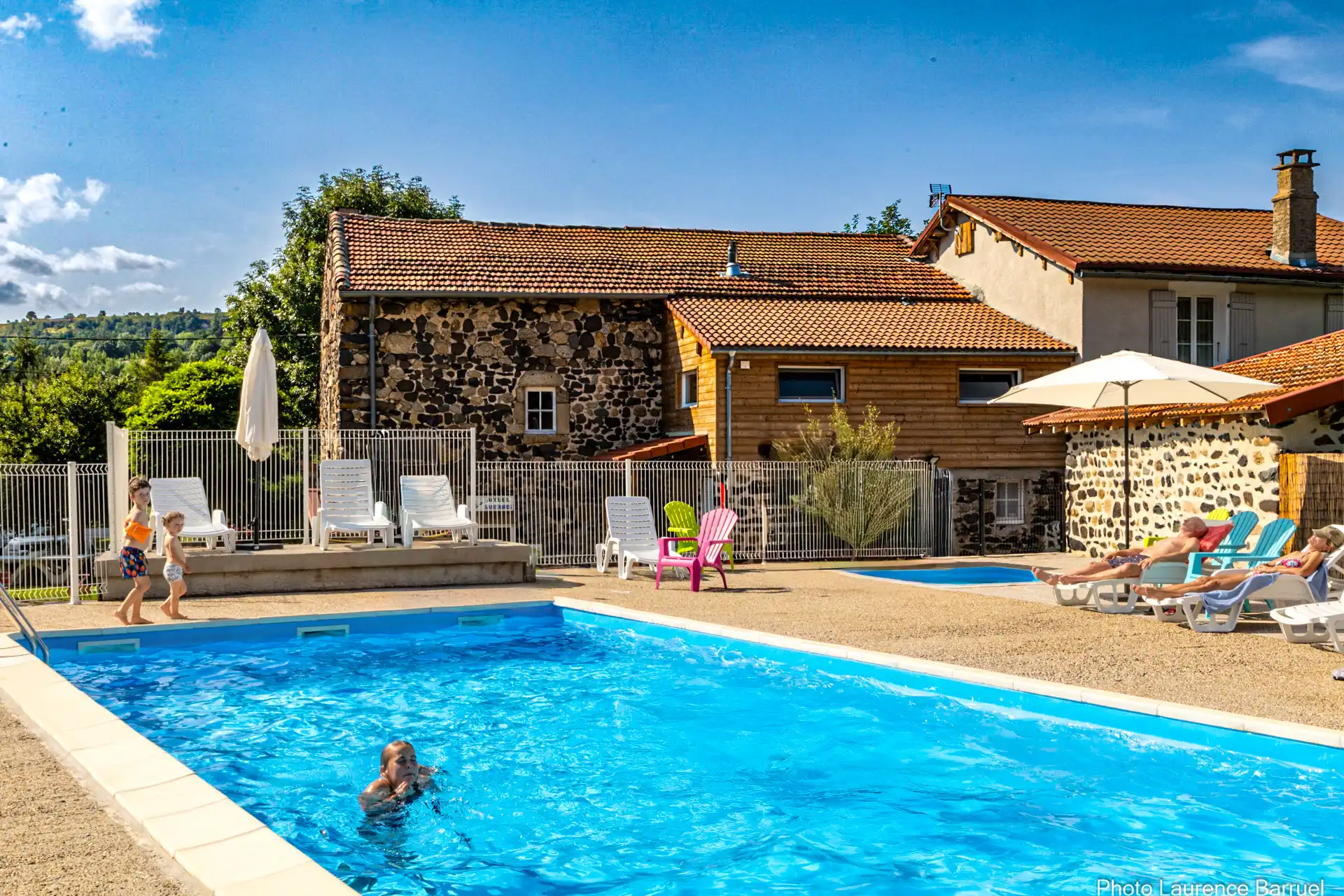 Piscine chauffée au camping en Haute Loire