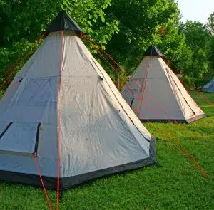 camping avec tente haute loire