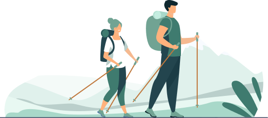 hiking illustration